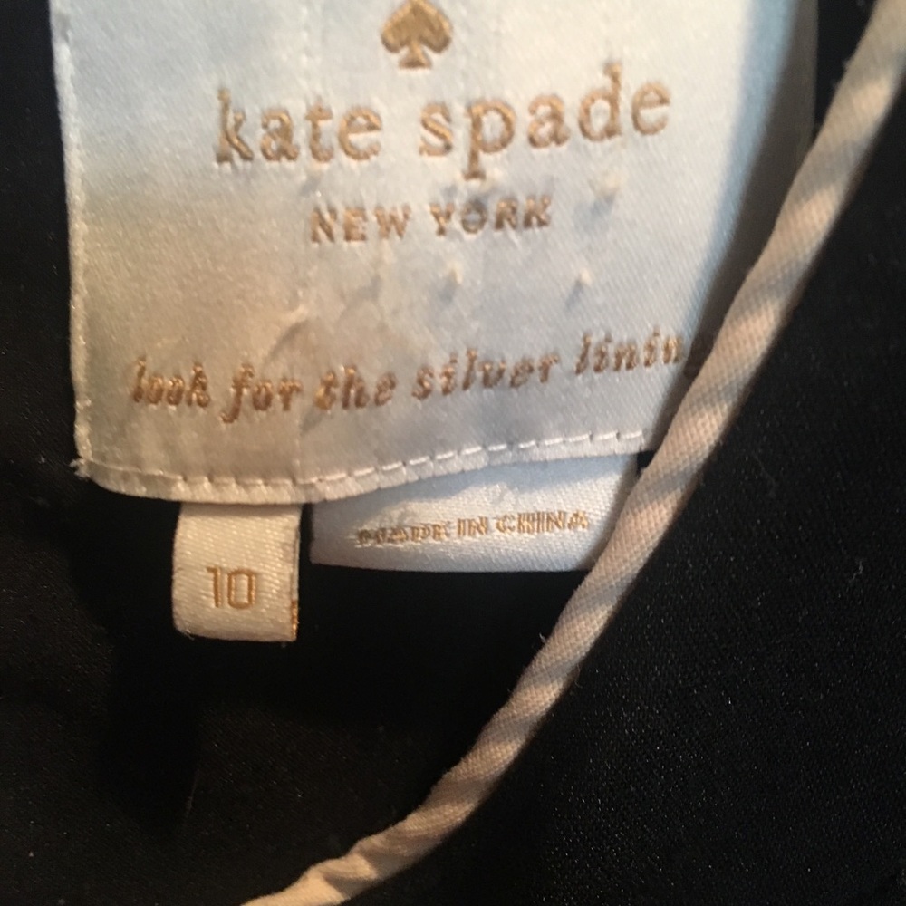 Kate Spade “Carol” Fit & Flare Black Dress Pockets - Picture 5 of 6